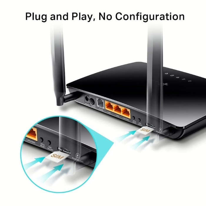 TP-Link TL-MR6500v N300 4G LTE Telephony Wireless Router