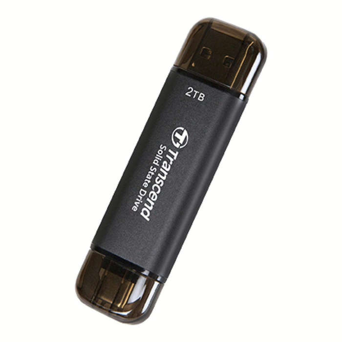Transcend ESD310C 128GB Flash Drive Portable SSD Black