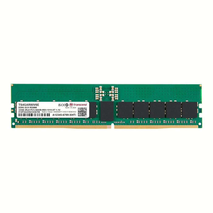 Transcend 32GB 5600MHz DDR5 Registered ECC DIMM Memory Module
