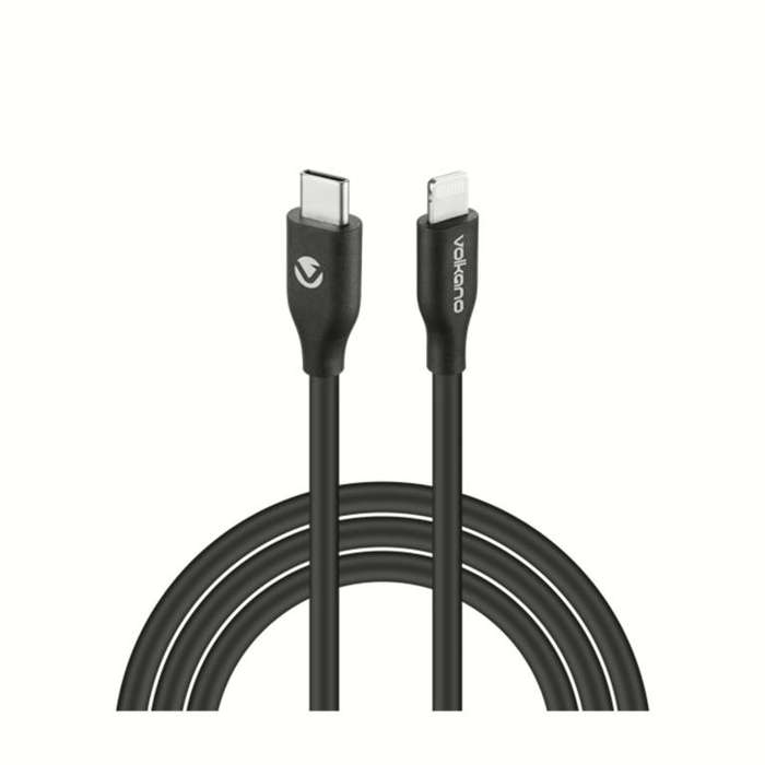 Volkano Flexi Series Type-C to MFI Lightning 27W Cable 2.5m Black