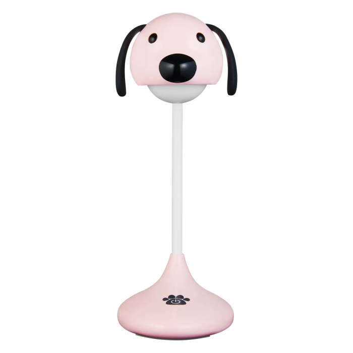 Volkano Lumo Neon Series LED Desk Lamp Pink Dog