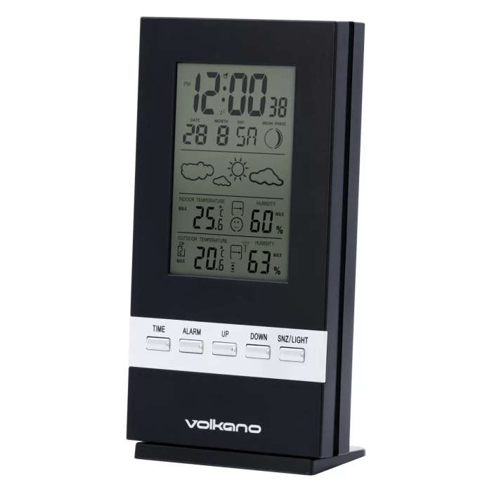 Volkano Dew Series Wireless Home Weather Station Black