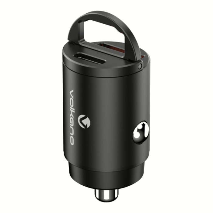 Volkano Obscurix Series 30W PD Dual USB-A and USB-C Ultra Small Car Charger