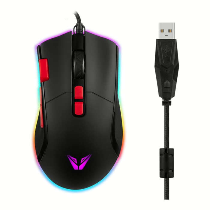 Volkano VX Gaming Morpheus Series Braided Wired RGB Mouse