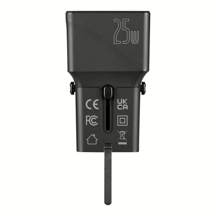 Volkano Globetrotter Series 25W Dual USB + Type-C Mini Travel Adaptor