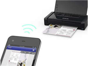 Epson 14ppm Mono 11ppm Colour (ISO 7ppm Mono 4ppm Colour) A4 Battery Portable USB Wi-Fi/Wi-FiDire...