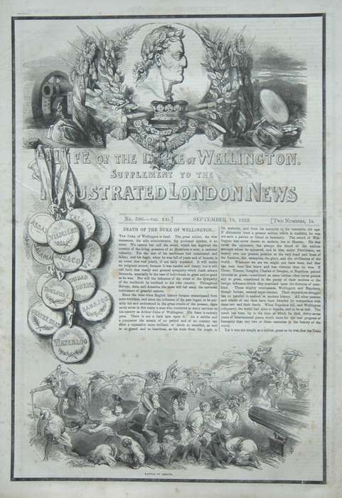 Life of The Duke of Wellington: Illustrated London News - 1852