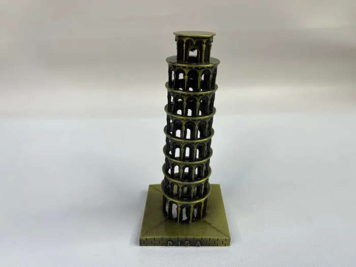 Alloy Leaning Tower Of Pisa Italy Showpiece