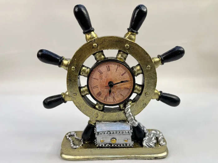 Antique Rudder Resin Statue