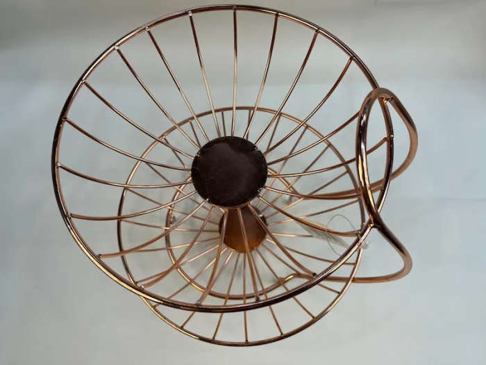 Rose Gold Double Tier Fruit Basket