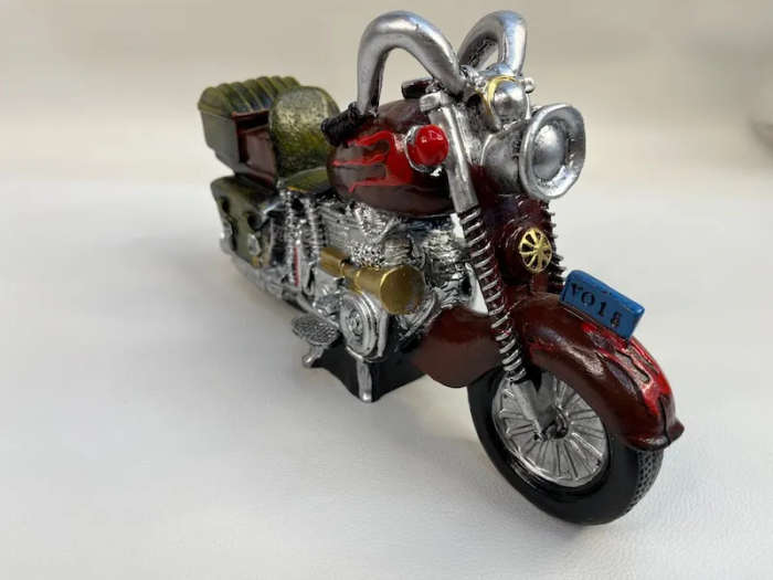 Vintage Motorcycle Resin Ornaments