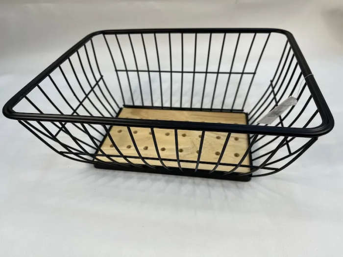 Square Storage Basket Black