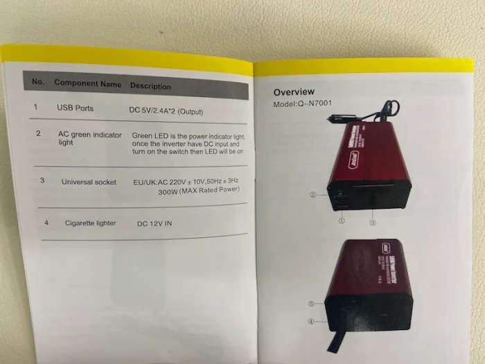 Andowl Power Inverter 500W Car