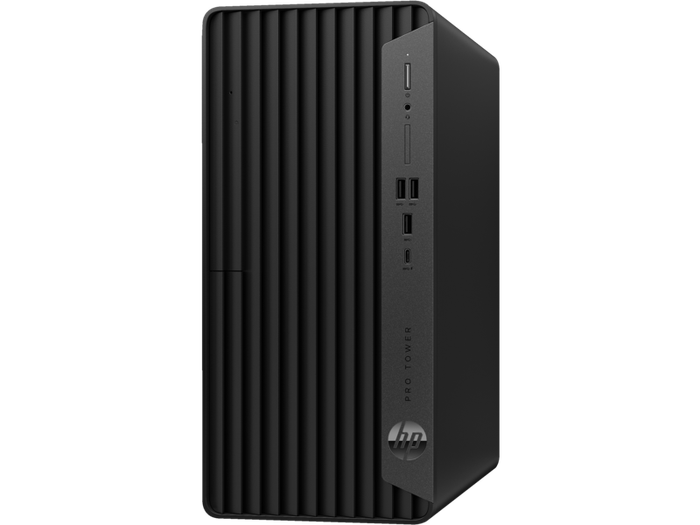 HP Pro Tower 400 G9 Desktop PC GravityGrey nonODD Coreset Vertical Left Facing