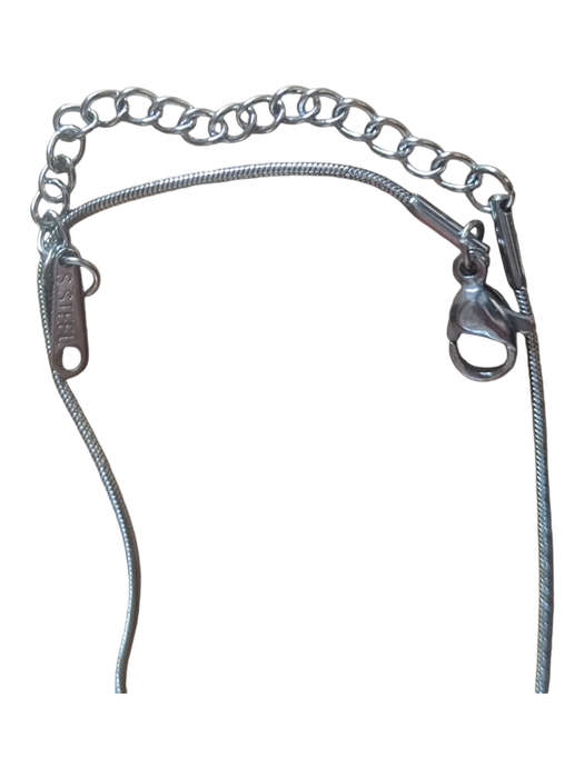 Stainless steel snake chain with lobster clasp, 0.09mm, 44+5cm