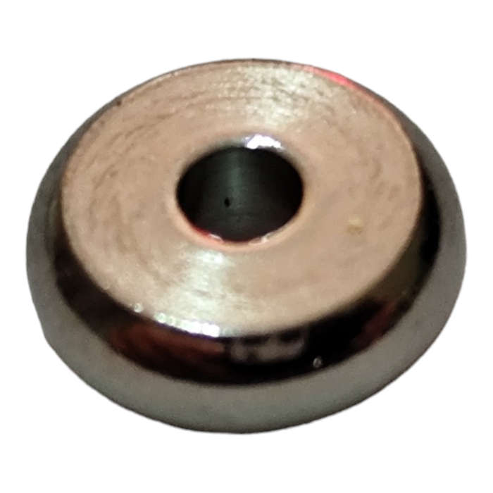 10x Disc bead in stainless steel, 8x3mm
