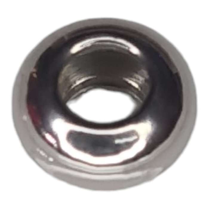 2x Rondelle bead in stainless steel, 4x8mm