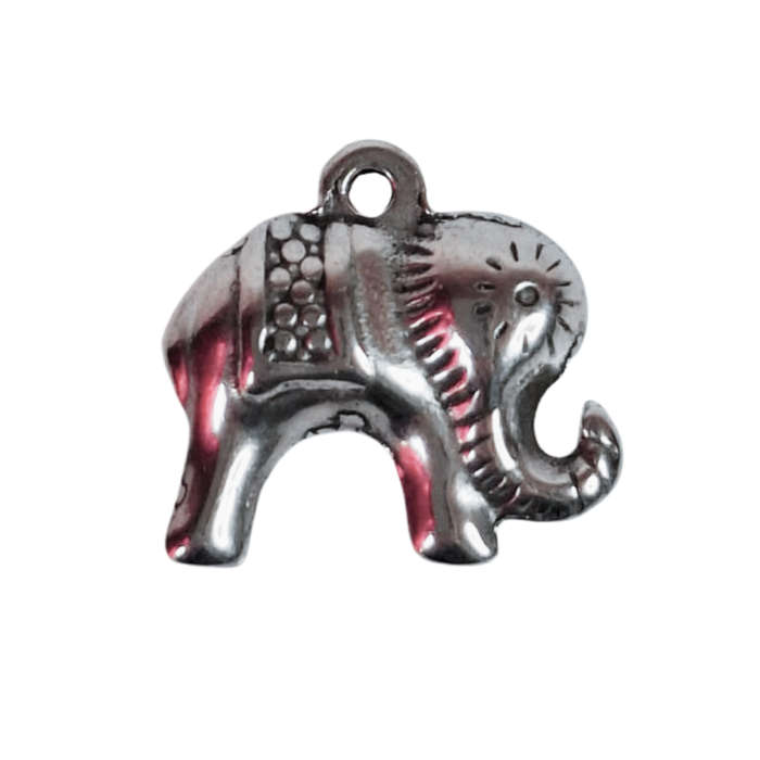 Lil Elephant charm, Stainless steel (14 x 15mm)