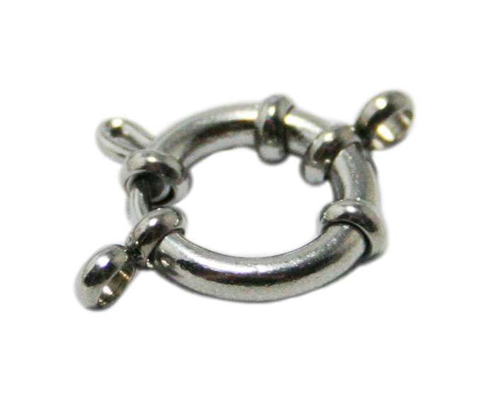 Stainless steel signoretti clasp, 18mm
