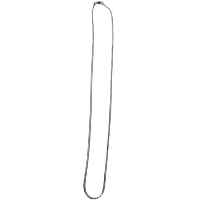 Snake chain 2.4mm thick with lobster clasp, Stainless steel, 55cm long