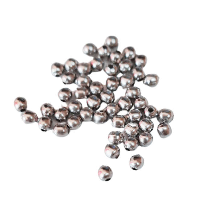50 x Stainless steel beads, 2 x 2mm, Round
