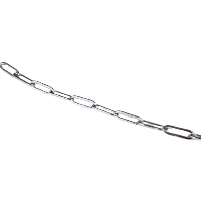 1m stainless steel paperclip chain, 3.5 x 10mm links