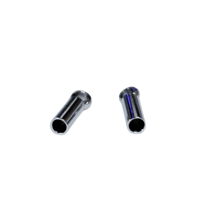 End caps for 4mm string in stainless steel, 6 pcs