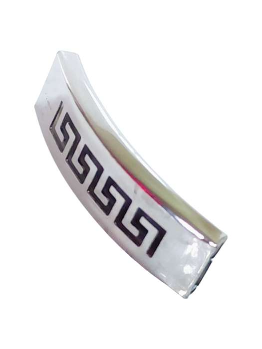 Slider in stainless steel, Greek design, 38mm