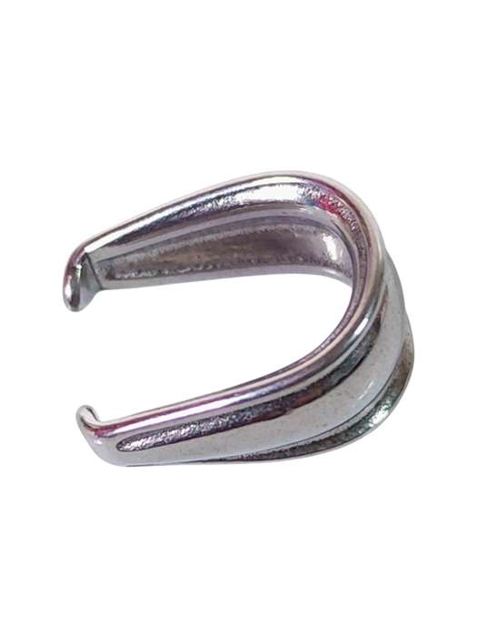 Stainless steel pinch bail, 15mm