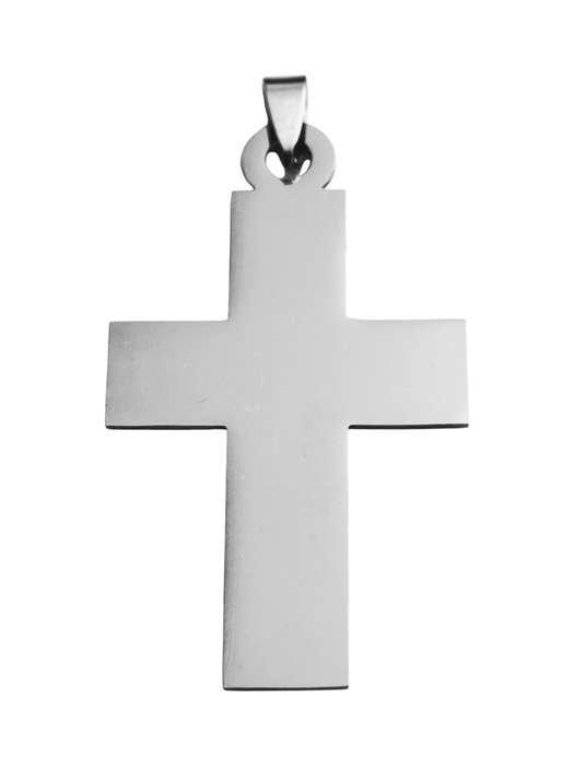 Stainless Steel Pendant, Cross Plain