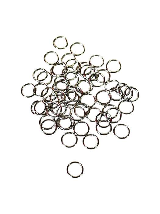 6mm x 0.7mm Jumprings in Stainless Steel, 1200 pcs