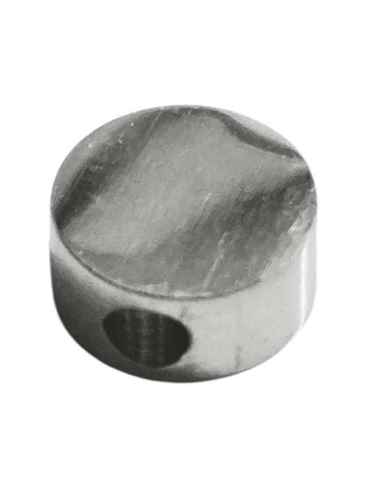 Small Round Bead in stainless steel, 6 & 8mm
