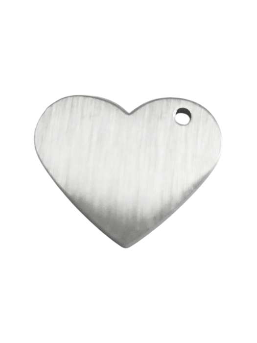 Solid heart charm