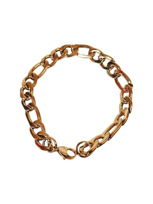 Gold Stainless-steel Figaro Chain bracelet, 190x9mm