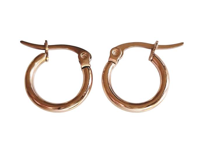 1 Pair Hoop earrings, Stainless Steel
