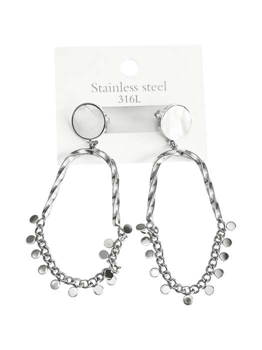 Stainless Steel Earring, 68mm