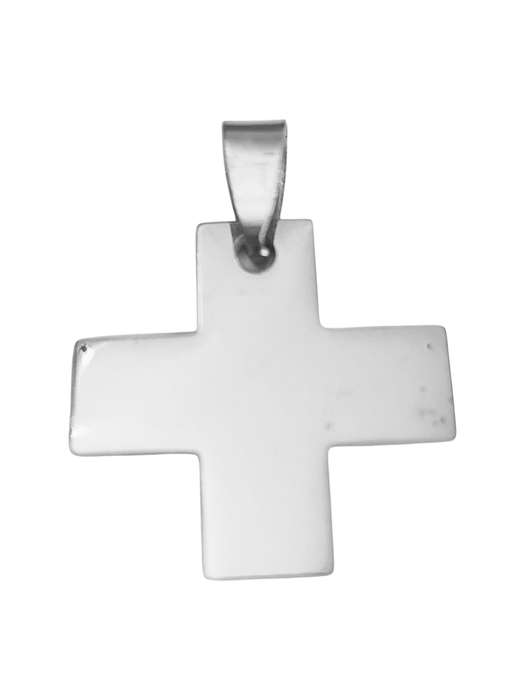 Greek Cross Pendant in Stainless Steel