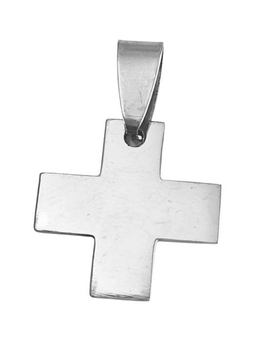 Greek Cross Pendant in Stainless Steel