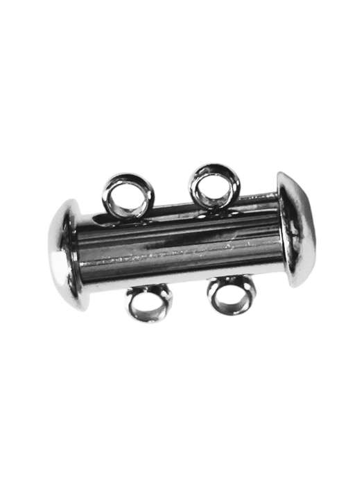 Stainless Steel slide lock clasp, 15mm