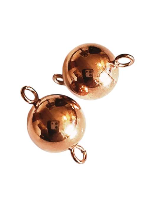 Rose Gold Ball and loop Connector