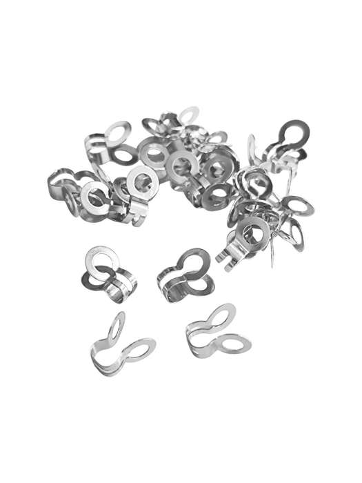 Ball Chain Crimp, Stainless steel, 25 pcs
