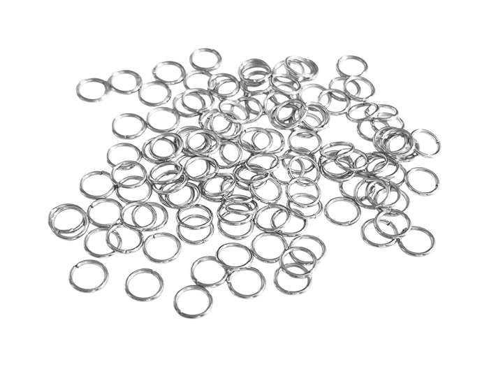6mm x 0.7mm Jumprings in Stainless Steel, 120 Pcs