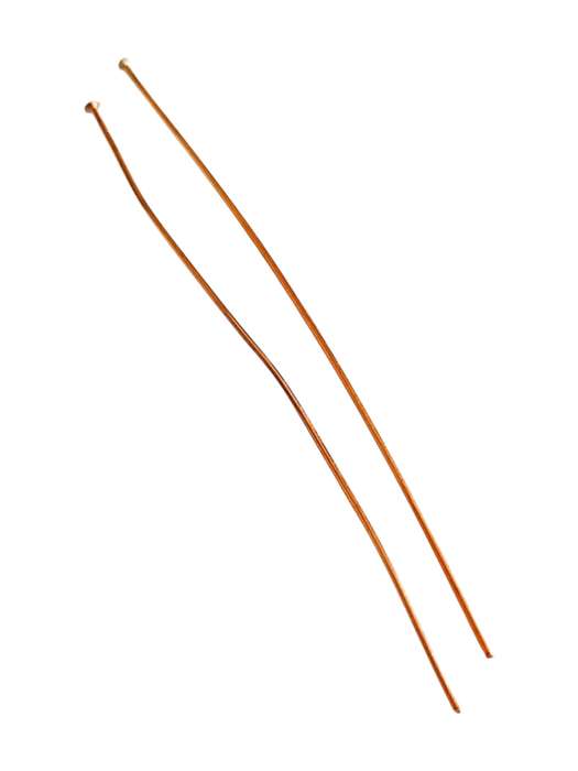 Rose Gold Stainless Steel Ball Head pins, 0.7x70mm, 2 pcs