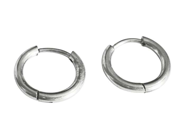 Stainless Steel Hoop Earring Pair