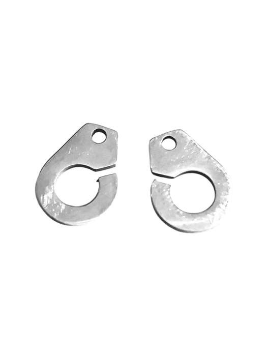 Stainless Steel Hook Clasp, 15mm