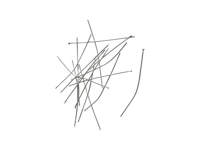 45mmx0.7mm, Stainless Steel head pins, 15pcs