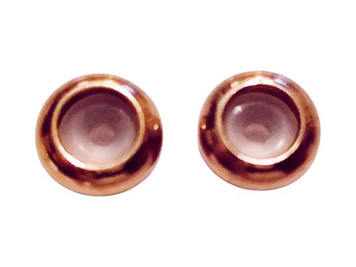 Stopper beads in Rose Gold, Stainless steel, 10mm