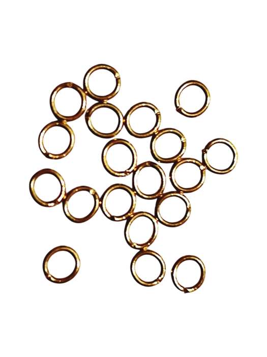 3.7mm x 0.7mm, Jumprings in Gold Stainless Steel, 20 Pcs