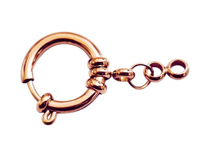 Stainless steel Senorita clasp, 18mm, Rose Gold