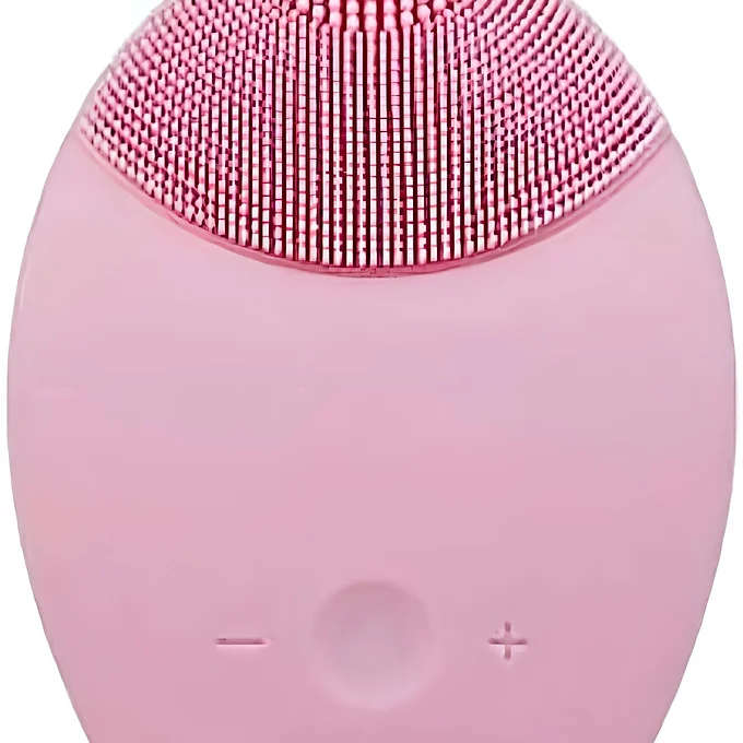 Silicone Electric Facial Cleansing Brush Face Massager - PINK